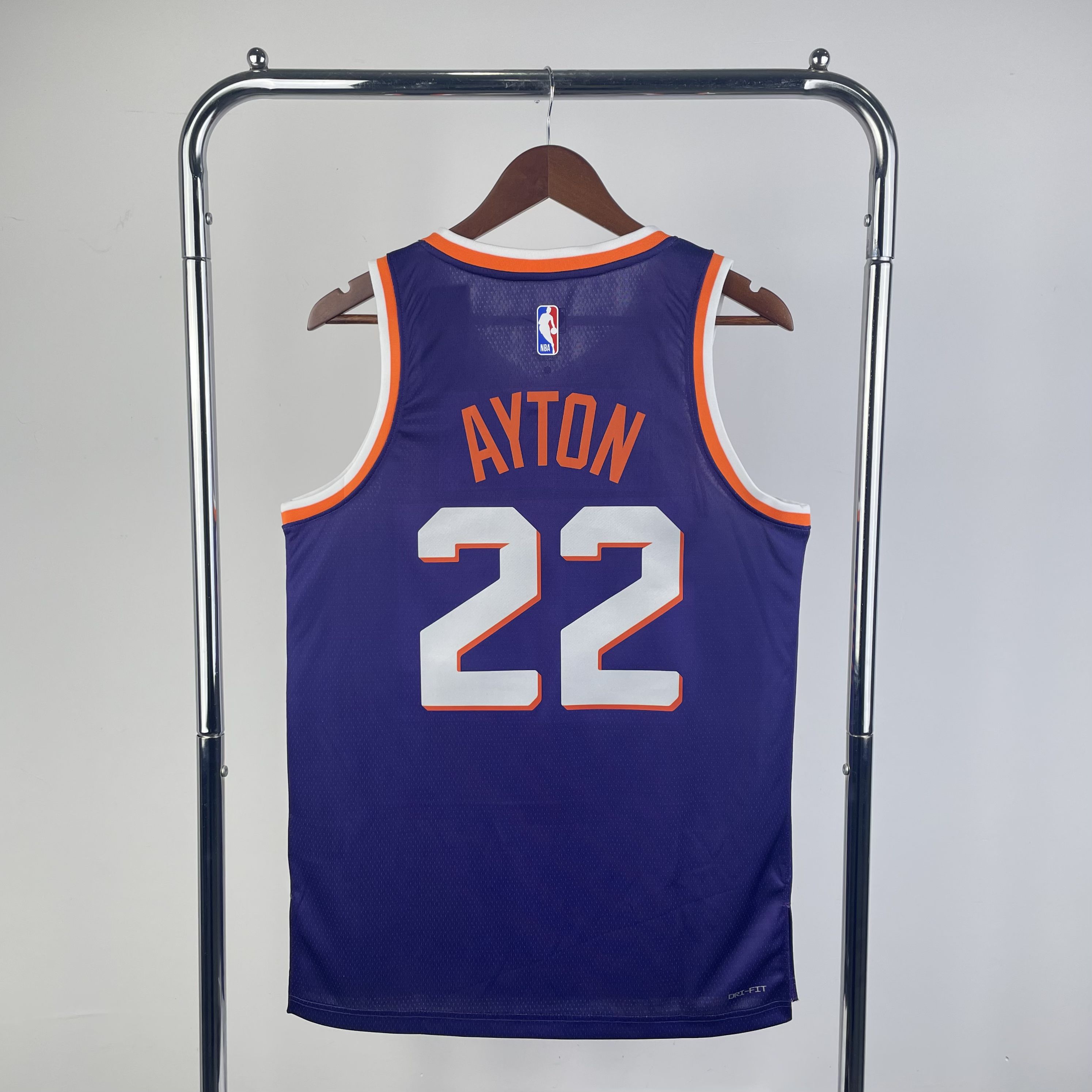 Men Phoenix Suns 22 Ayton Purple Season Nike 2024 NBA Jersey